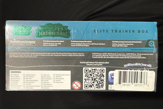 Pokémon scarlet and violet twilight masquerade elite training box edition.